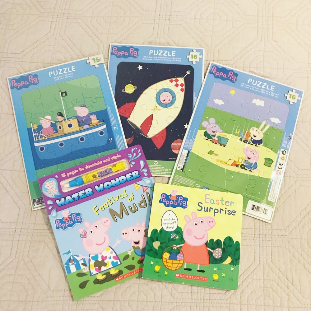 🐣Peppa Pig Puzzles & Books